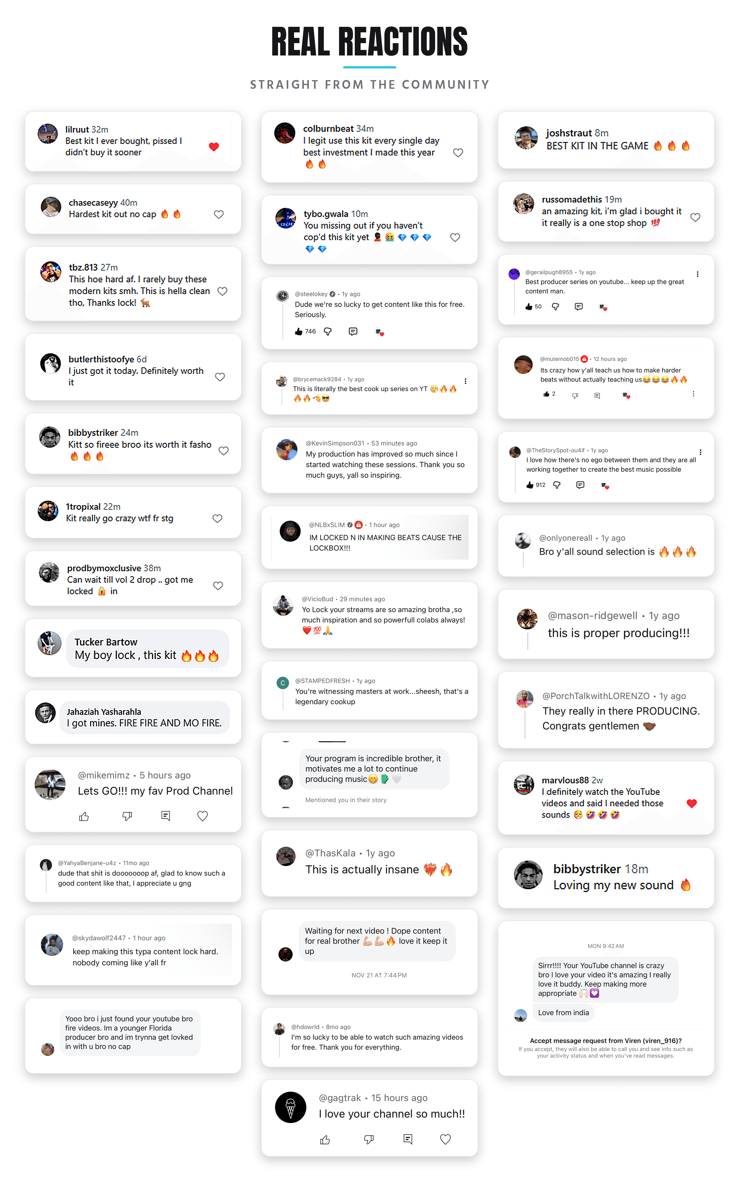 Real reactions to Lockboxx kits — straight from the community