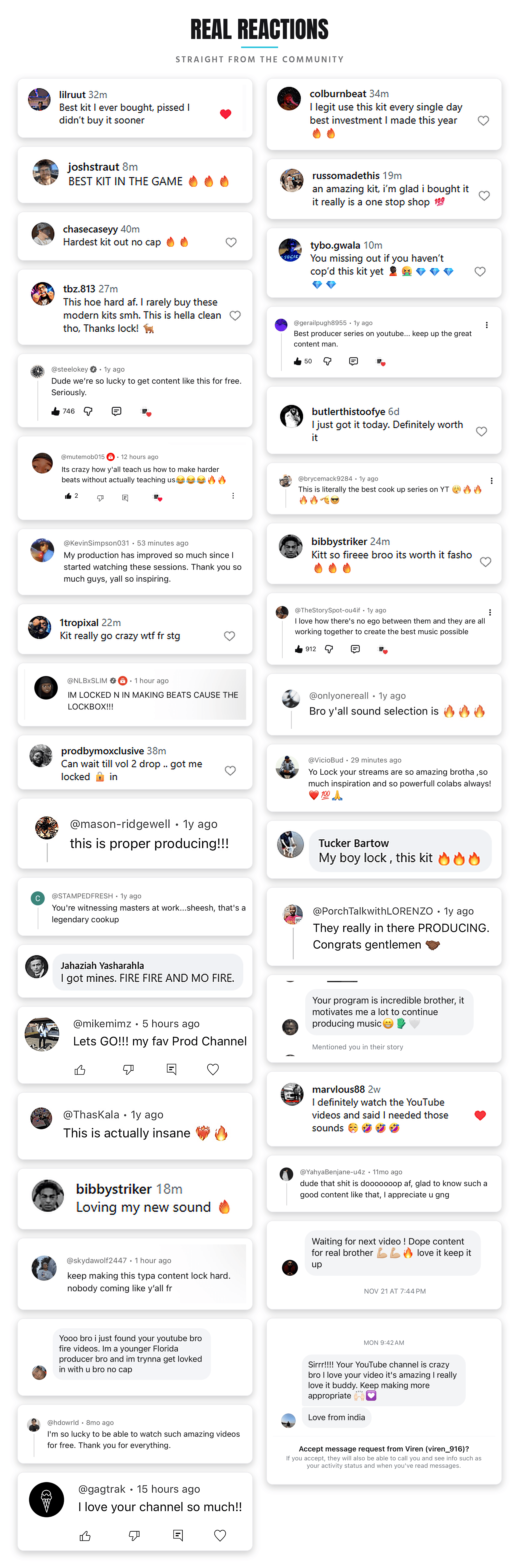 Real reactions to Lockboxx kits — straight from the community