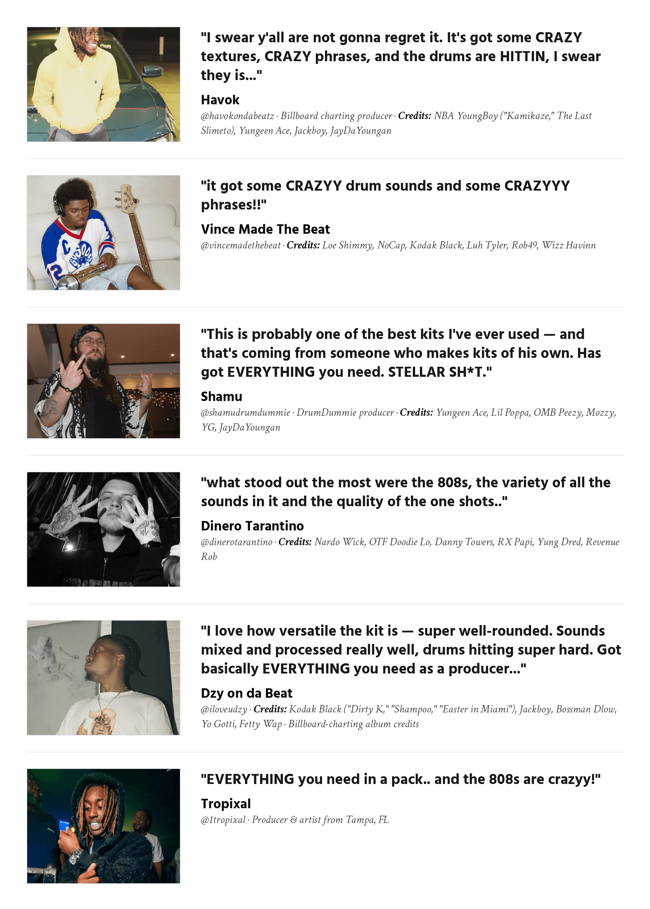 Lockboxx Multi Kit Vol. 1 — producer testimonials